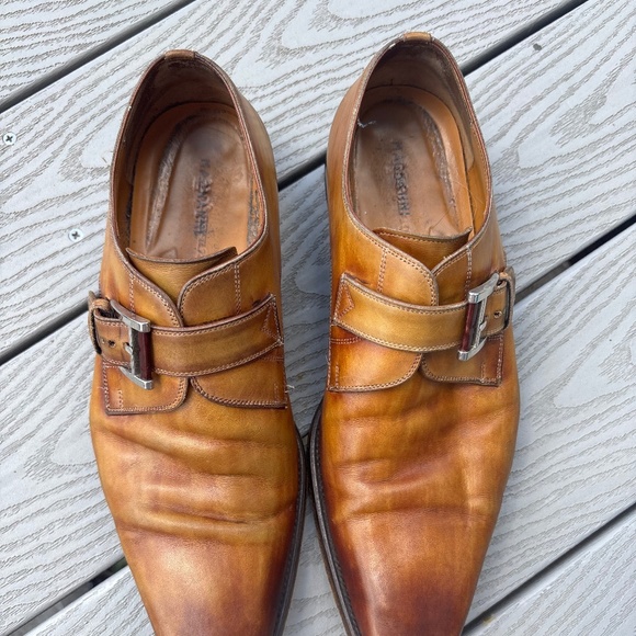 Magnanni Marco Men\'s 11M Monk Strap Cuero Loafer Dress Shoes Brown Leather 13276 main image 6